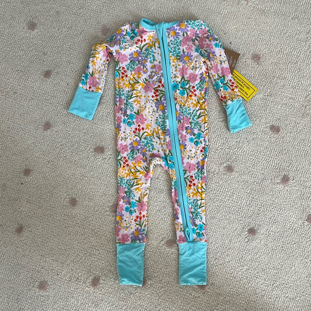 NWT Angel Dear 2 Way Zipper Romper Size 3-6M